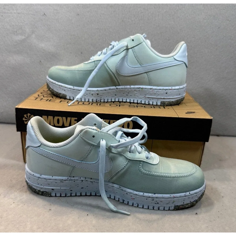 Nike Air Force 1 Crater Chambray Blue CT1986-400 Mens 8 Womens 9.5 Sneakers